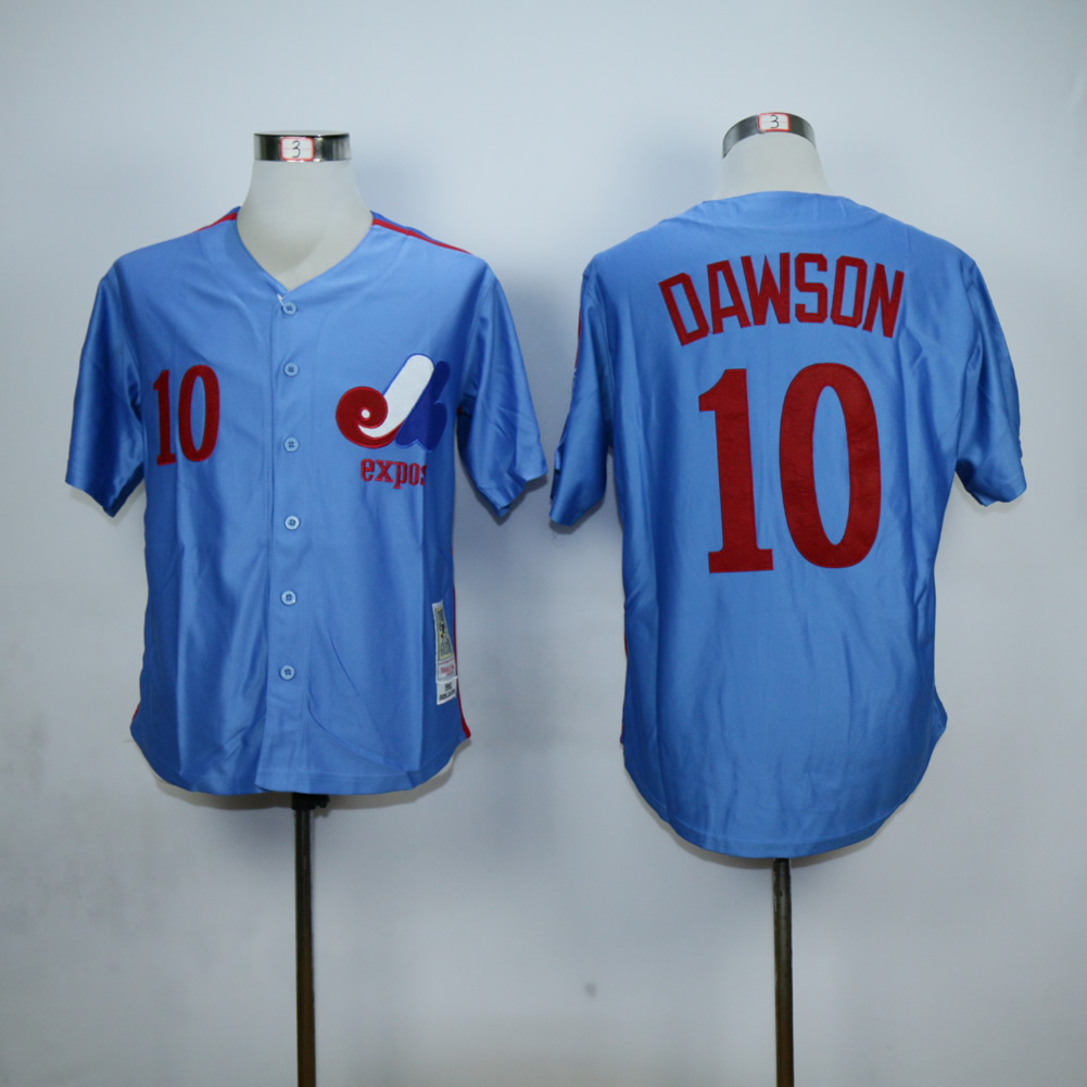 Men Montreal Expos #10 Dawson Blue MLB Jerseys->more jerseys->MLB Jersey